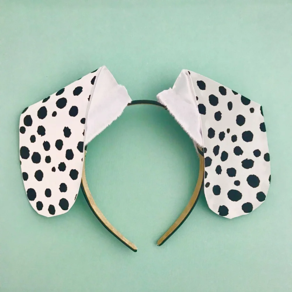 Black Dog Ears Headband, Dalmatian, Black Labrador, Lab, Adults and Kids